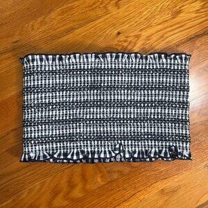 Pattern Strapless Top